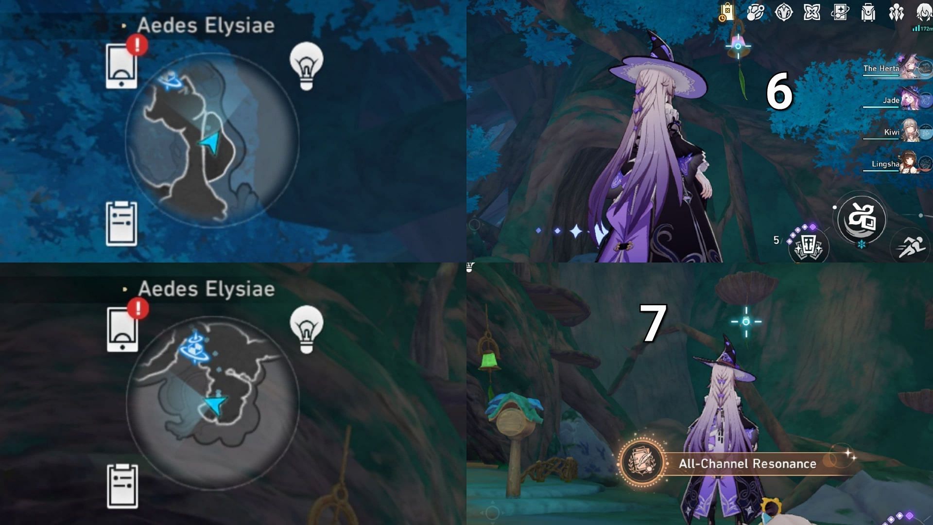 The last two wind chimes to hit to get the achievement All-Channel Resonance (Image via HoYoverse)